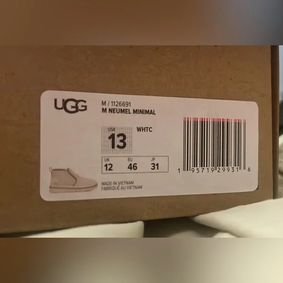UGG | Shoes | Ugg Neumel Minimal Suede Cream Boot Brand New  display picture 1